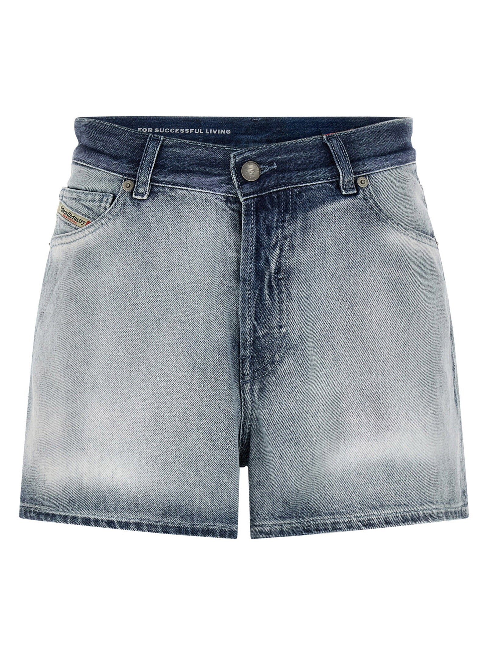 Diesel De-helios-fsi Shorts Light Blue
