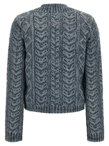 Diesel De-grafy-s2 Denim Jacket Blue