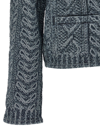 Diesel De-grafy-s2 Denim Jacket Blue
