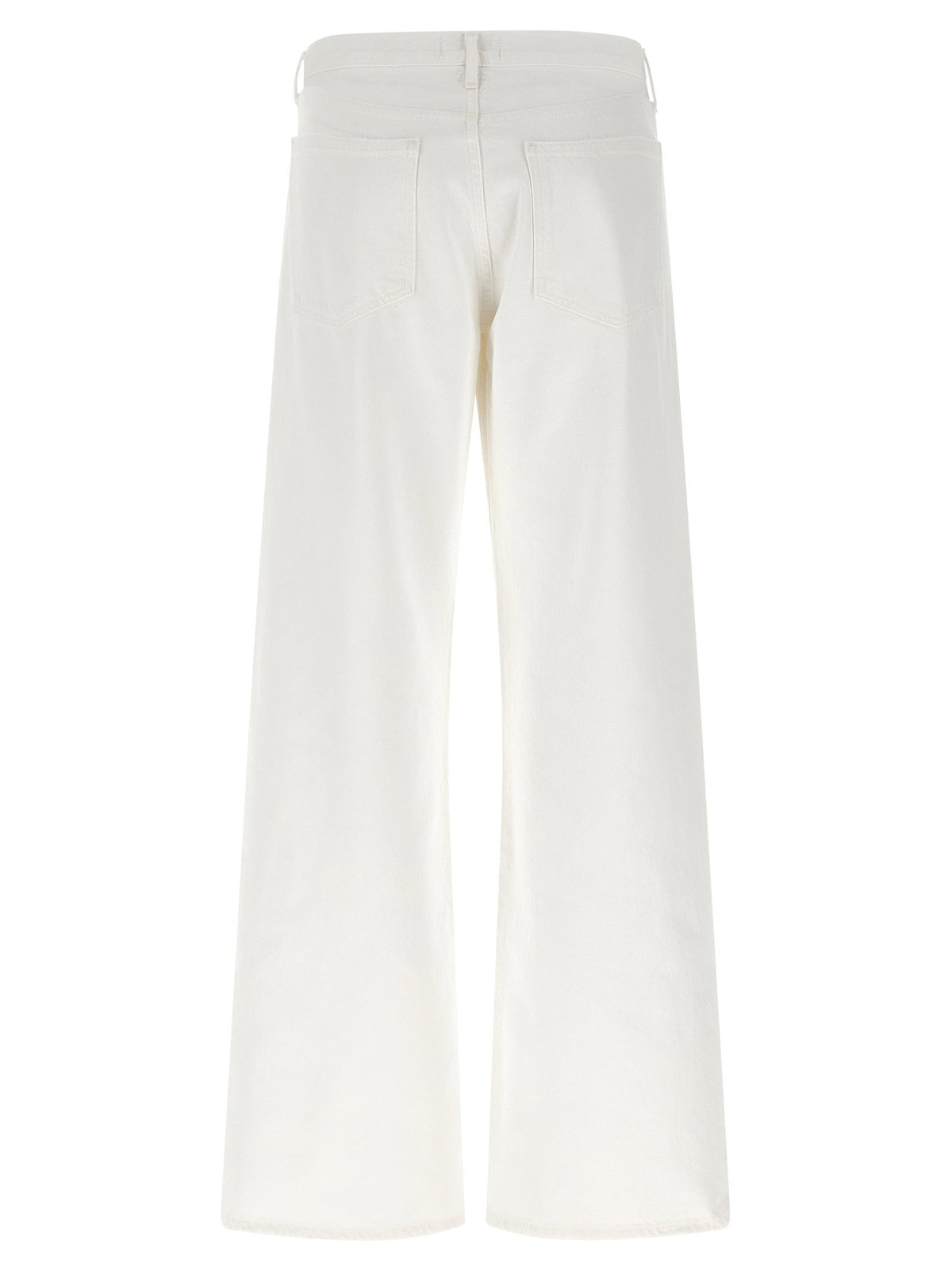 Agolde Low Rise Loose Jeans White