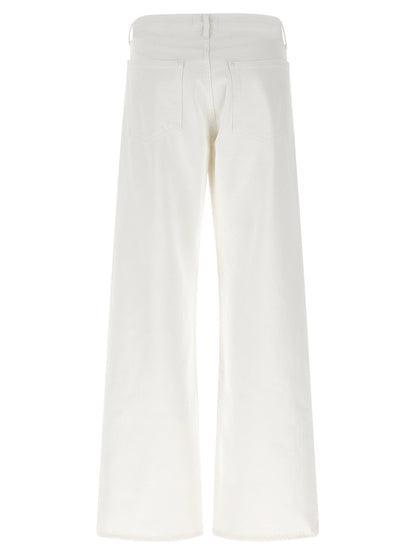 Agolde Low Rise Loose Jeans White