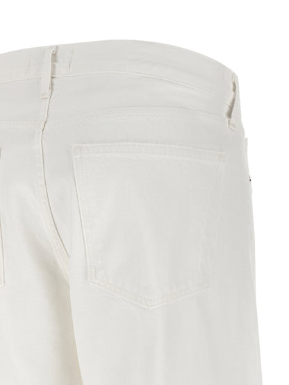 Agolde Low Rise Loose Jeans White