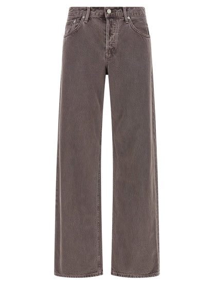 Agolde Low Rise Loose Jeans Purple