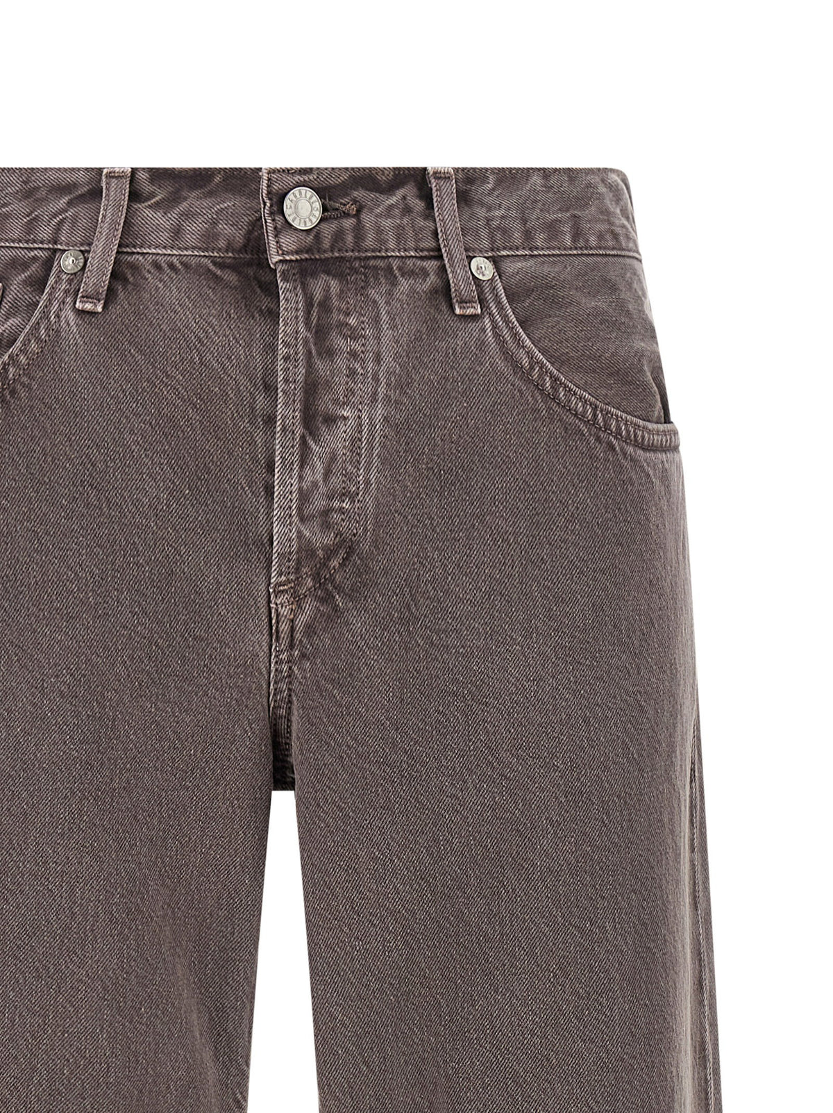 Agolde Low Rise Loose Jeans Purple
