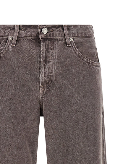 Agolde Low Rise Loose Jeans Purple