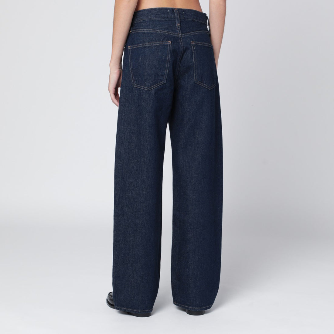 Agolde Rinse Dark Indigo Straight-Leg Jeans Blue