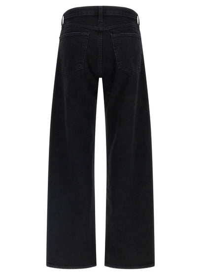 Agolde Arc Criss Cross Jeans Black