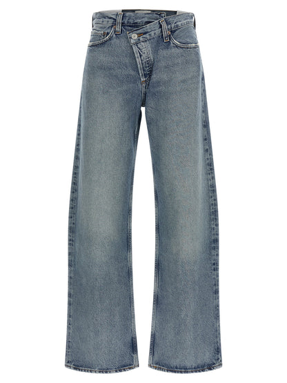 Agolde Arc Criss Cross Jeans Blue