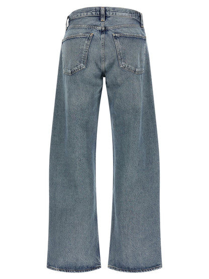 Agolde Arc Criss Cross Jeans Blue