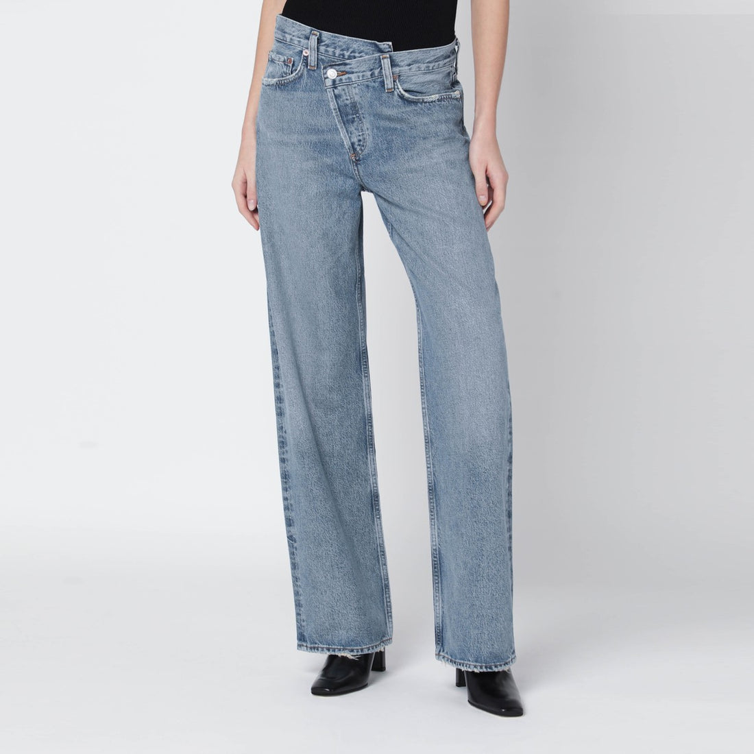 Agolde Arc Criss Cross Jeans Blue