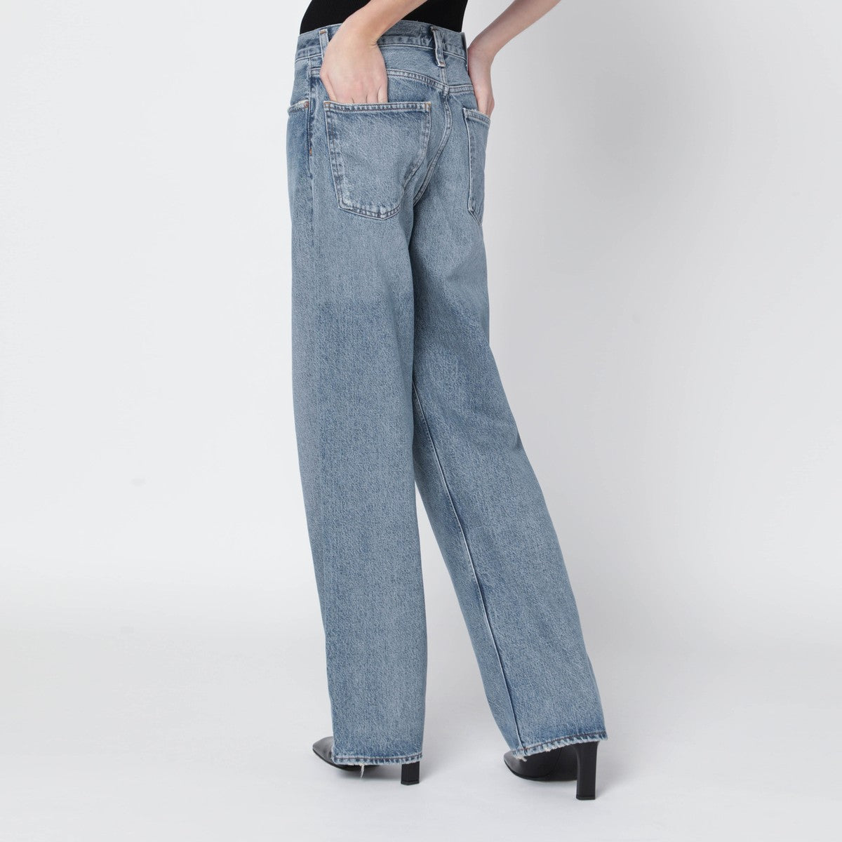 Agolde Arc Criss Cross Jeans Blue