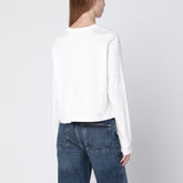Agolde White Organic Cotton Long Sleeve Top White