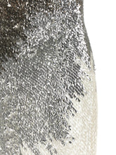 Elisabetta Franchi Metallic Tulle Dress Silver