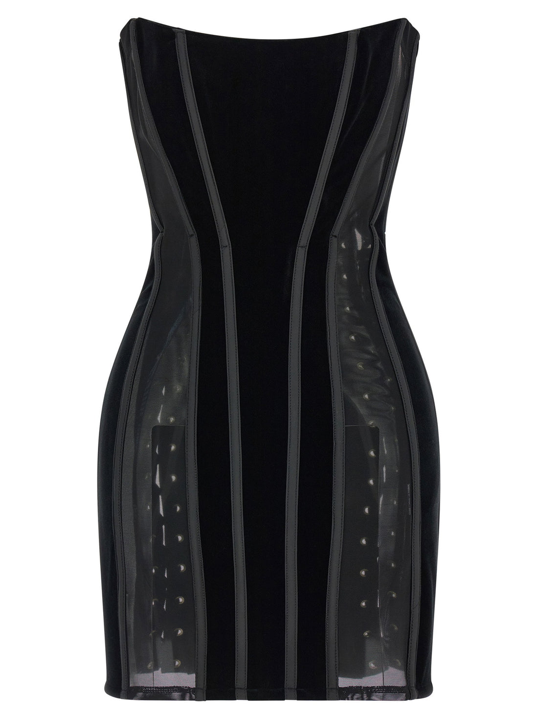 Elisabetta Franchi Corset Dress Black  
