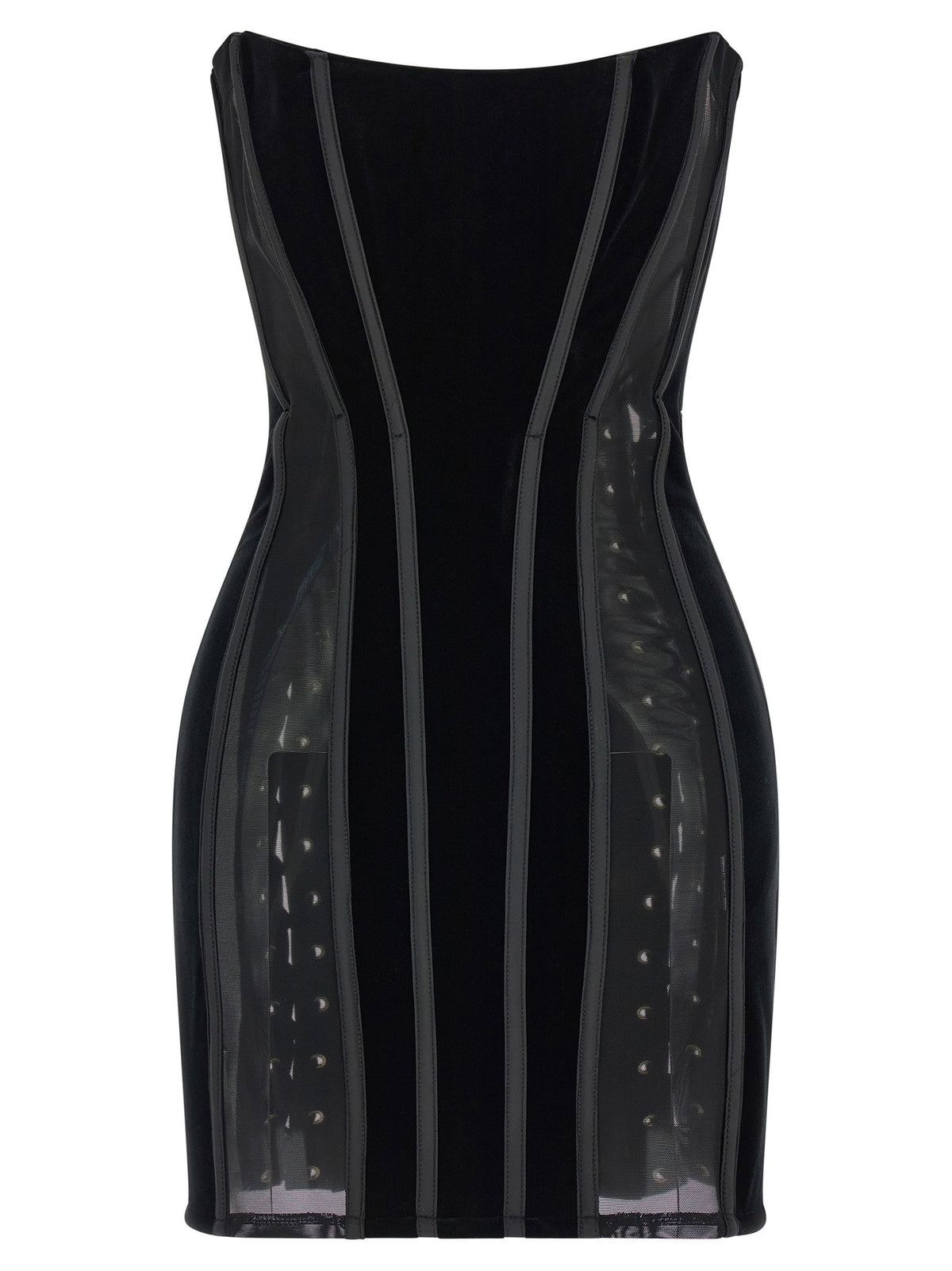 Elisabetta Franchi Corset Dress Black  