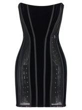 Elisabetta Franchi Corset Dress Black  