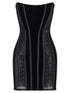 Elisabetta Franchi Corset Dress Black  