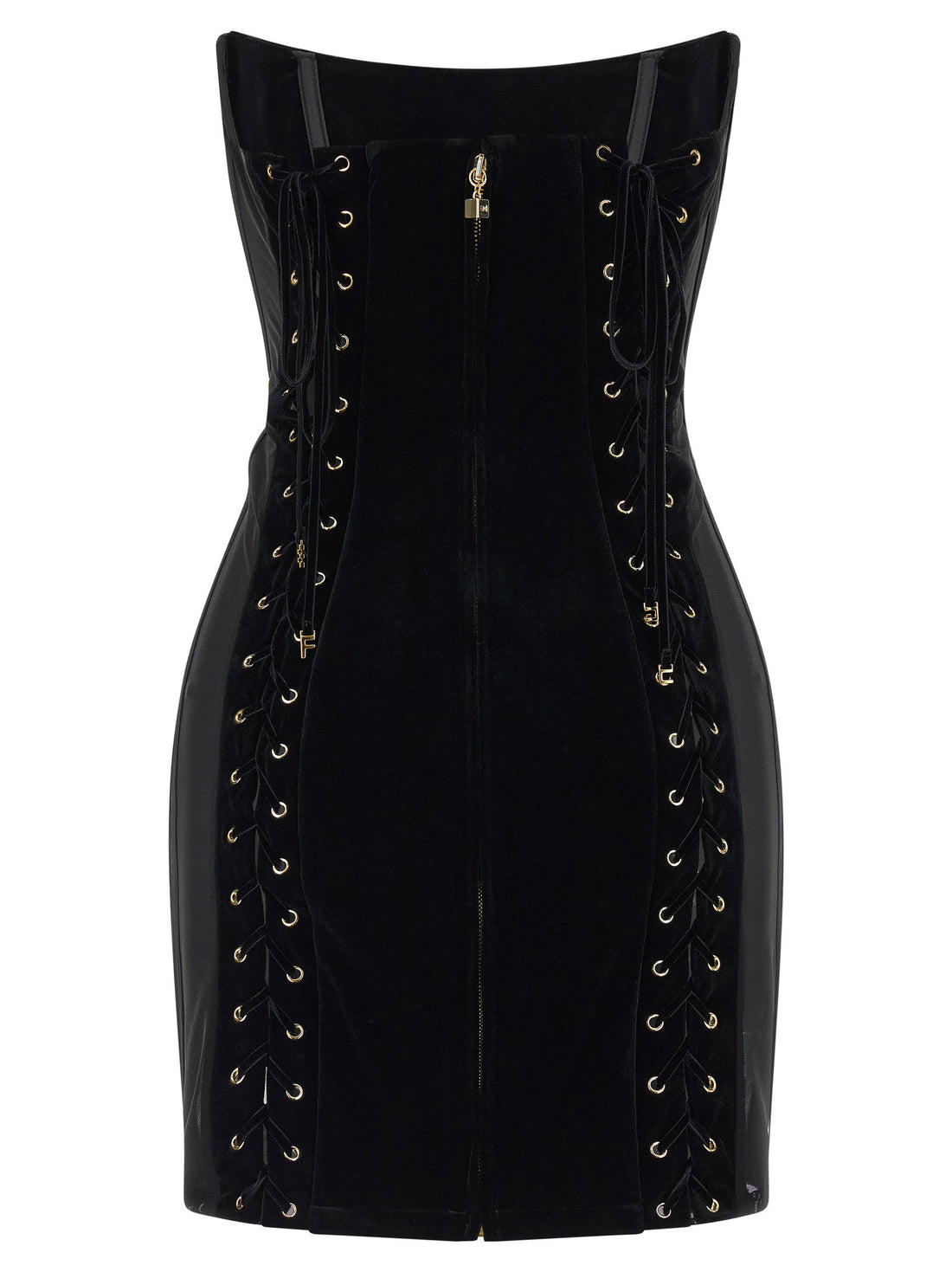 Elisabetta Franchi Corset Dress Black  