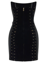 Elisabetta Franchi Corset Dress Black  