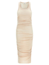 Elisabetta Franchi Logo Embroidery Dress Beige