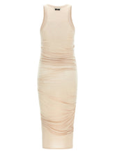 Elisabetta Franchi Logo Embroidery Dress Beige