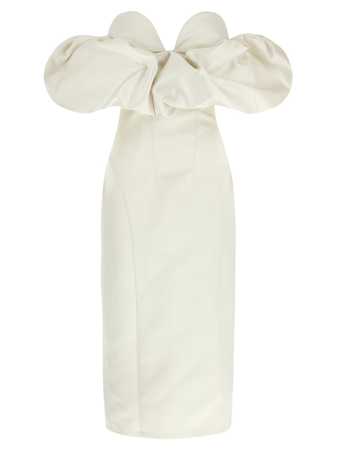 Elisabetta Franchi Off-the-shoulder Dress White