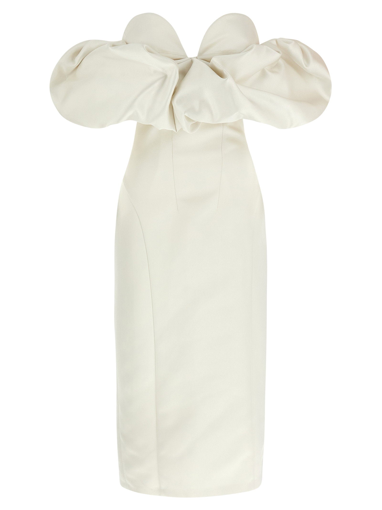 Elisabetta Franchi Off-the-shoulder Dress White
