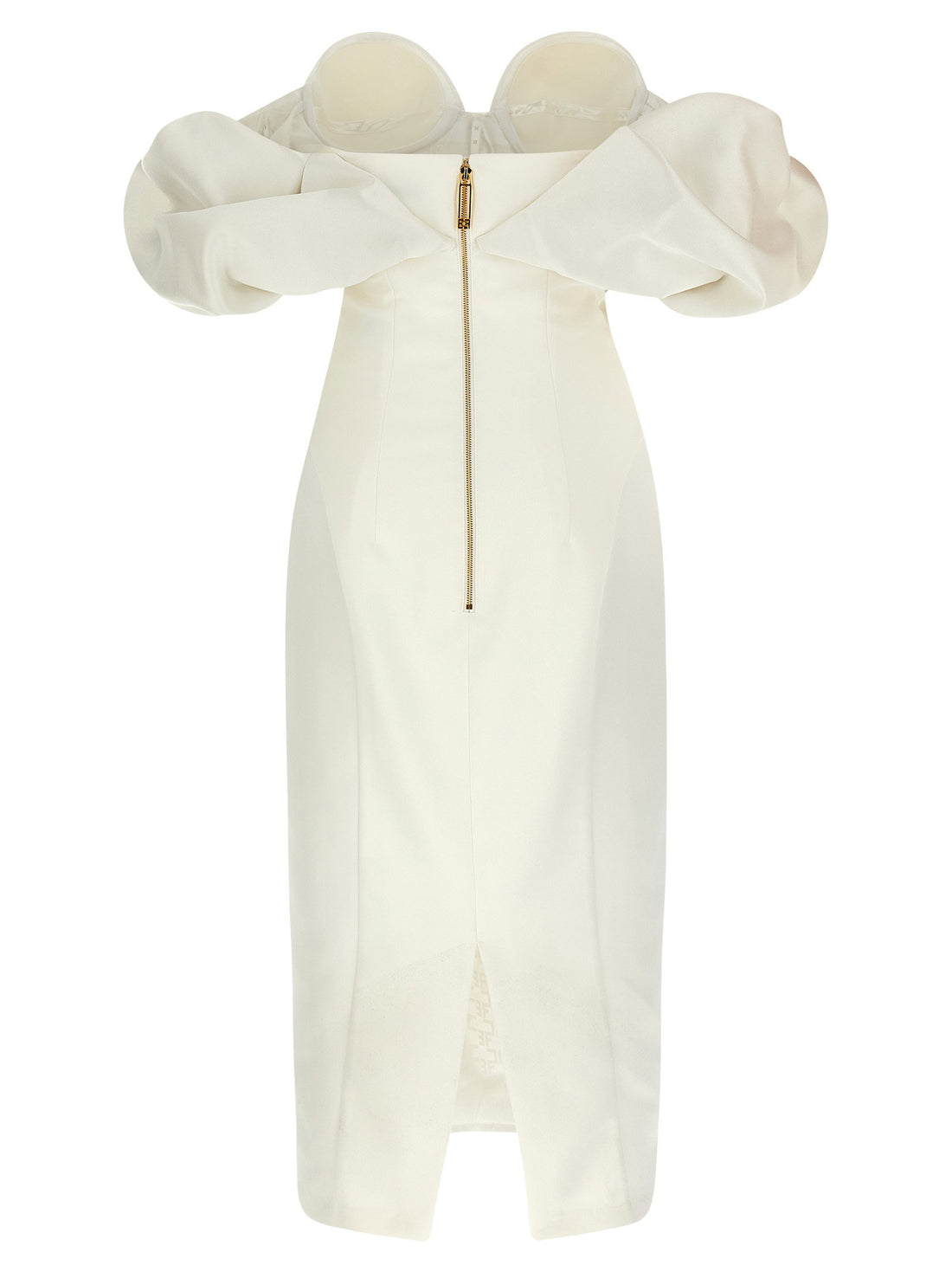 Elisabetta Franchi Off-the-shoulder Dress White