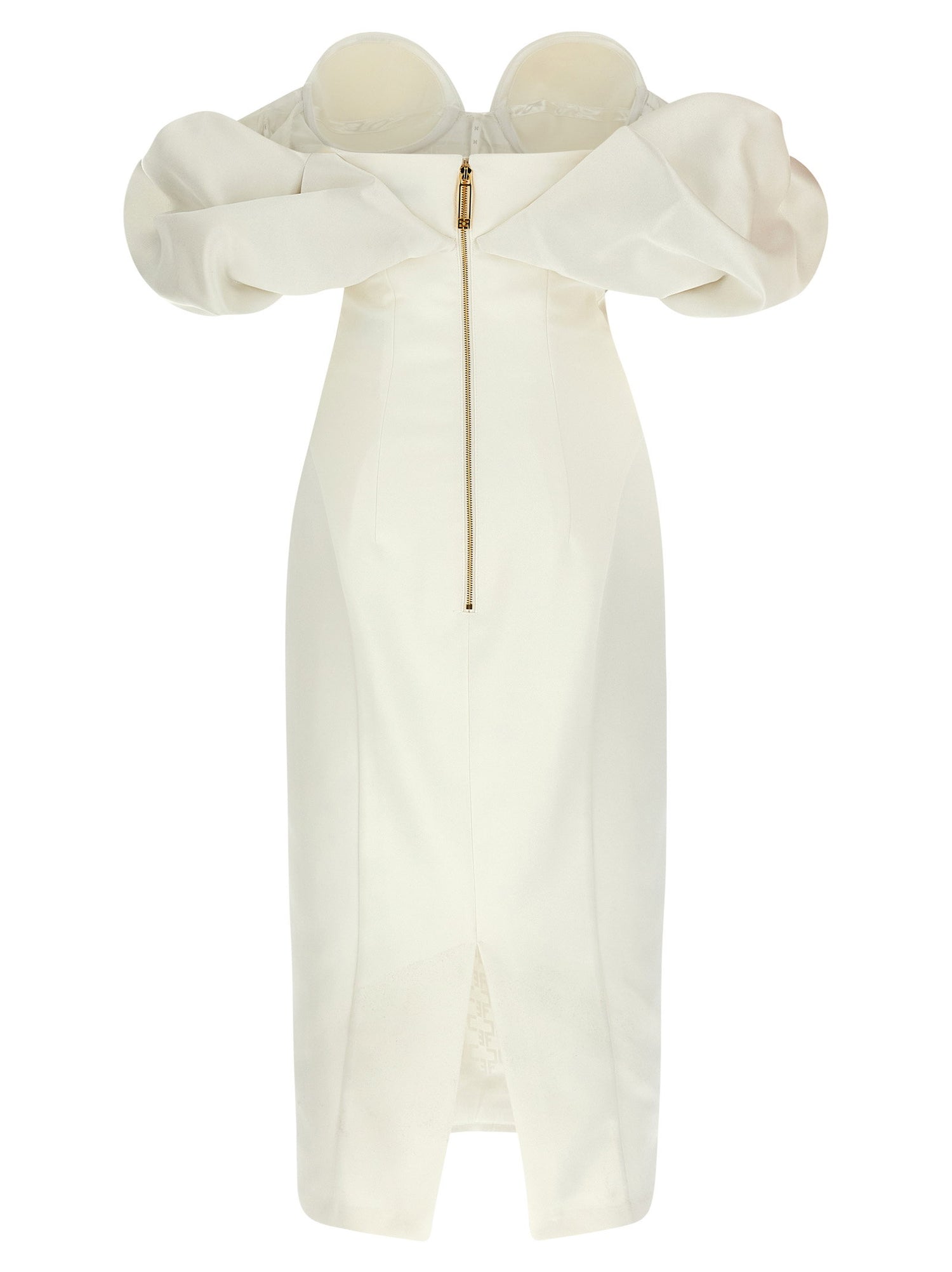 Elisabetta Franchi Off-the-shoulder Dress White