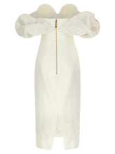 Elisabetta Franchi Off-the-shoulder Dress White