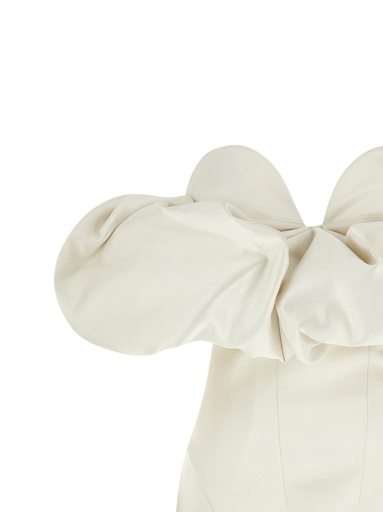 Elisabetta Franchi Off-the-shoulder Dress White