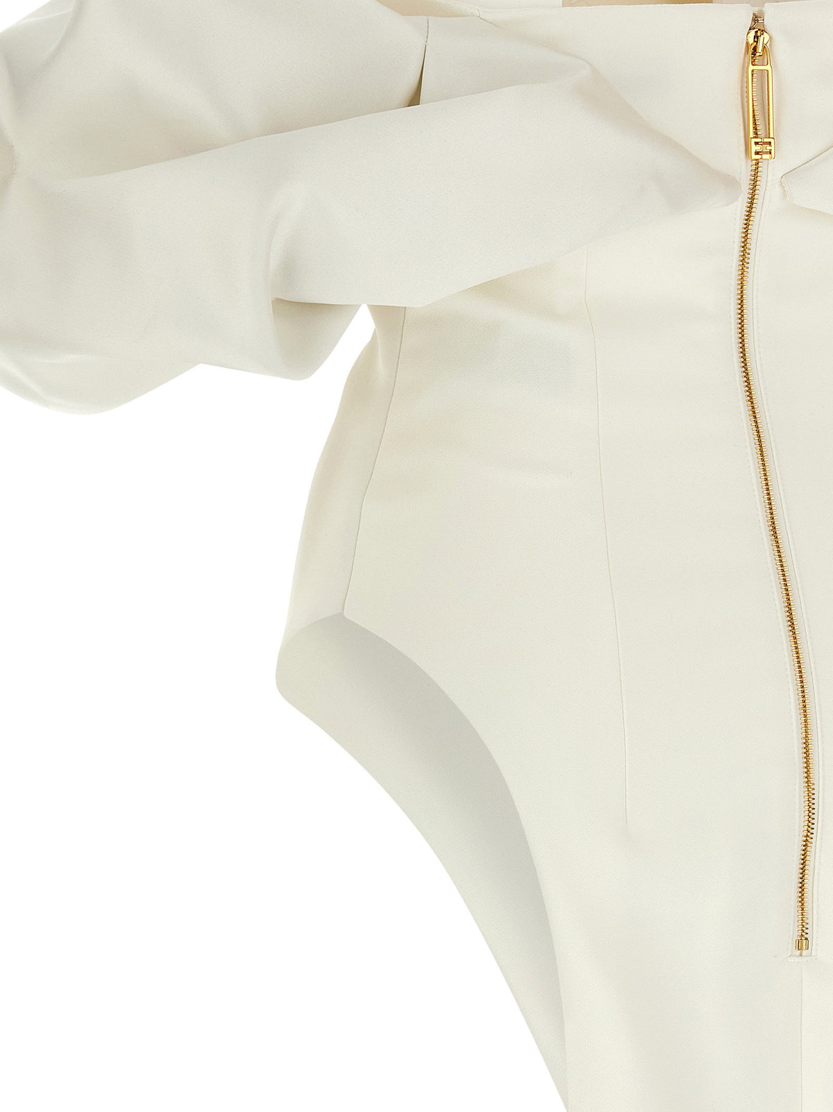 Elisabetta Franchi Off-the-shoulder Dress White