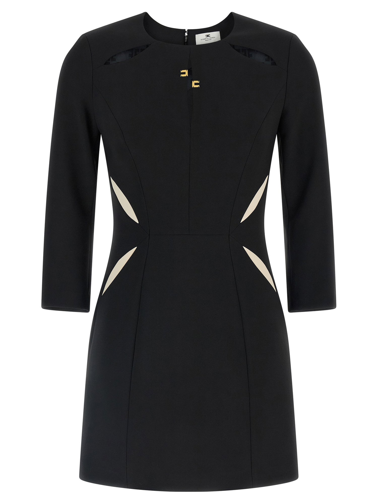 Elisabetta Franchi Sheath Dress White/black