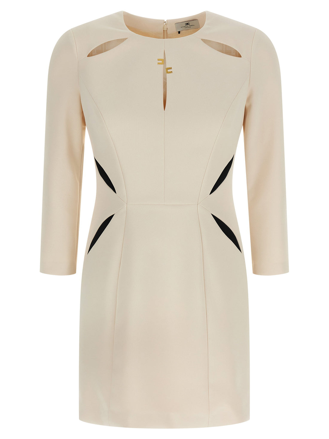 Elisabetta Franchi Cut-out Dress White/black