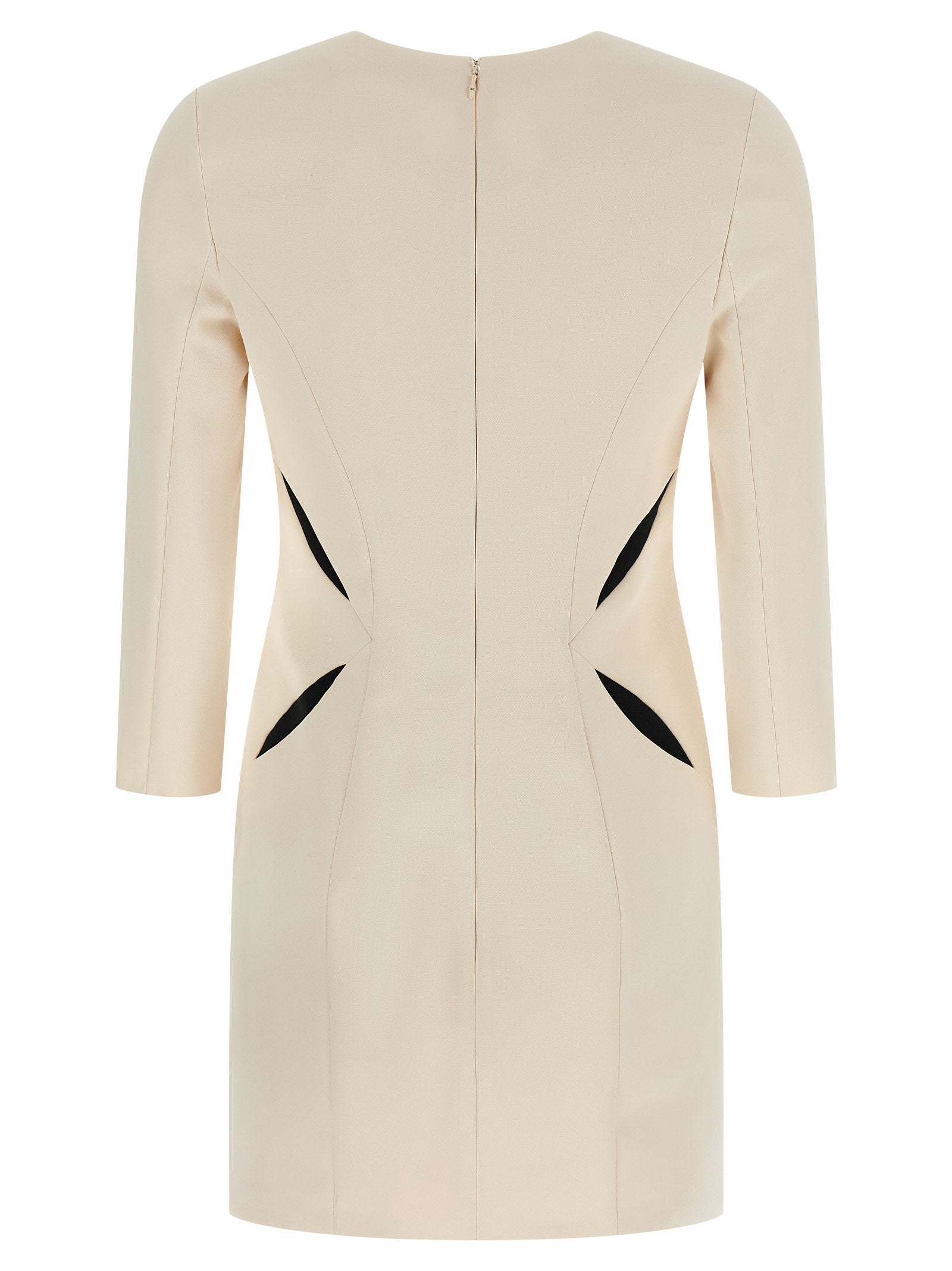 Elisabetta Franchi Cut-out Dress White/black
