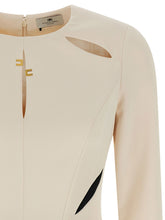 Elisabetta Franchi Cut-out Dress White/black