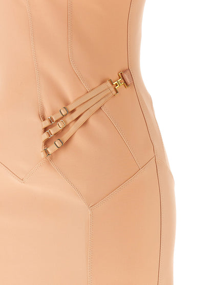 Elisabetta Franchi Corset Dress Pink