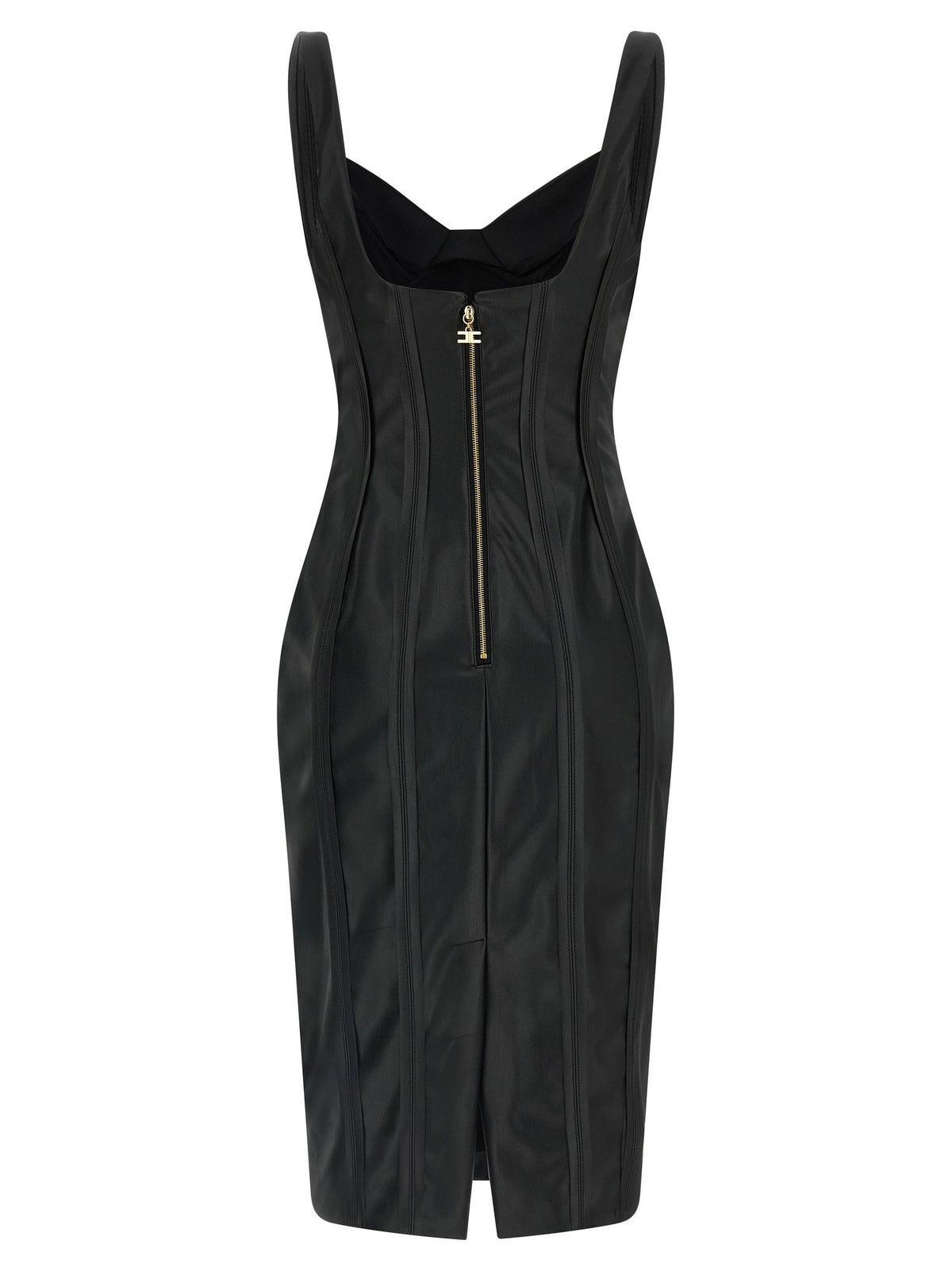 Elisabetta Franchi Corset Dress Black