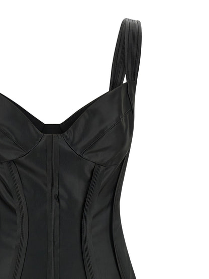 Elisabetta Franchi Corset Dress Black