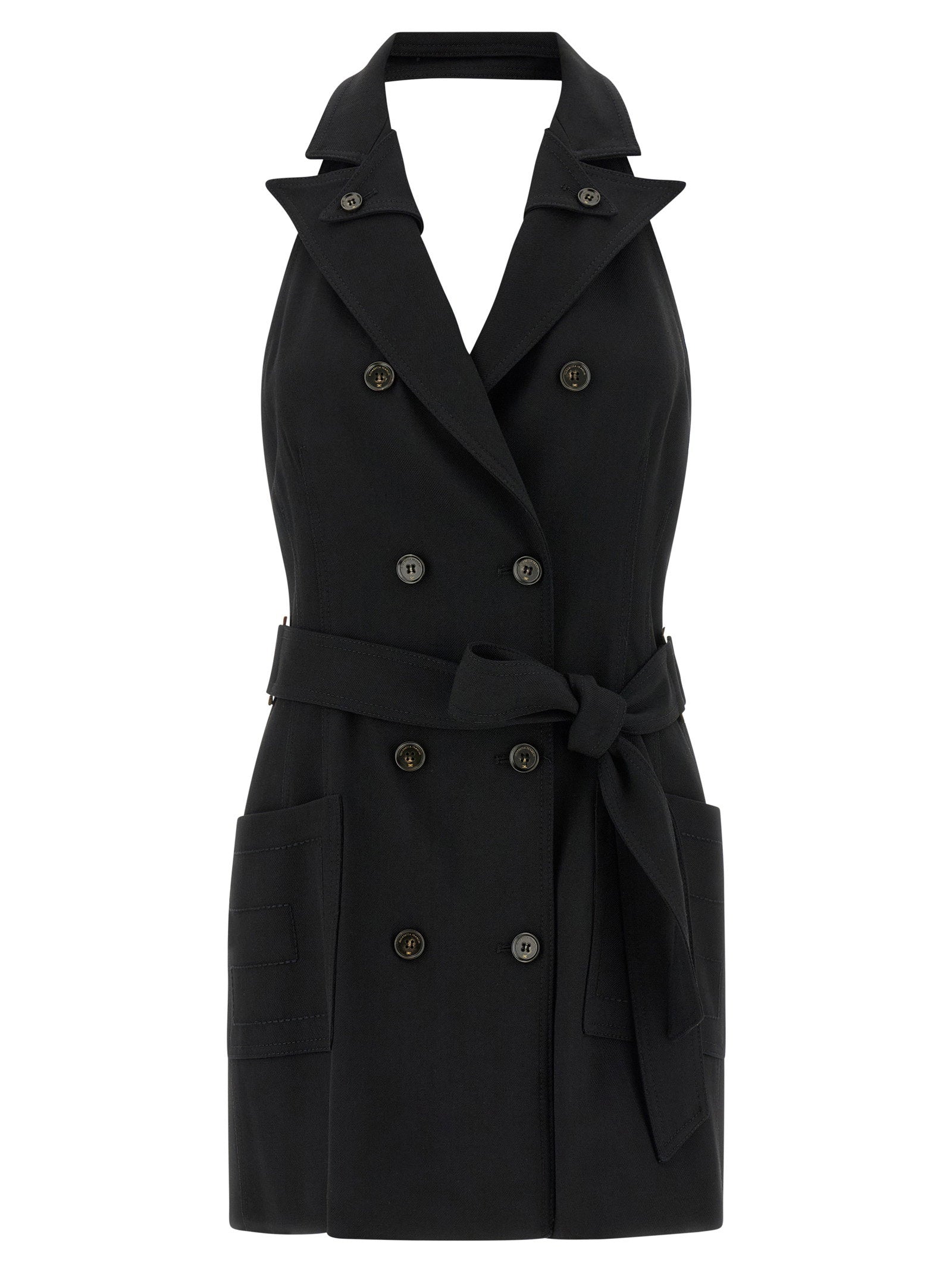 Elisabetta Franchi Vest Dress Black