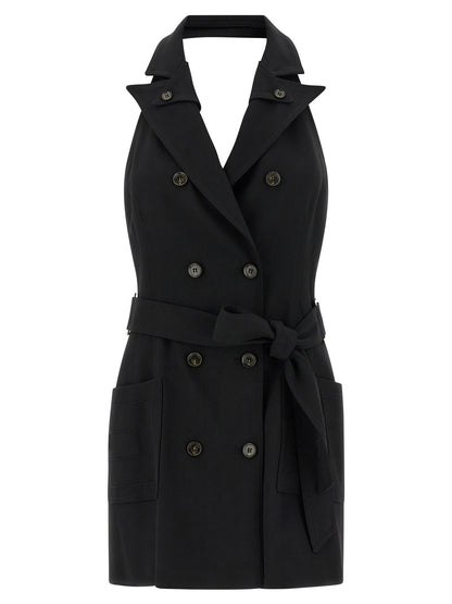 Elisabetta Franchi Vest Dress Black