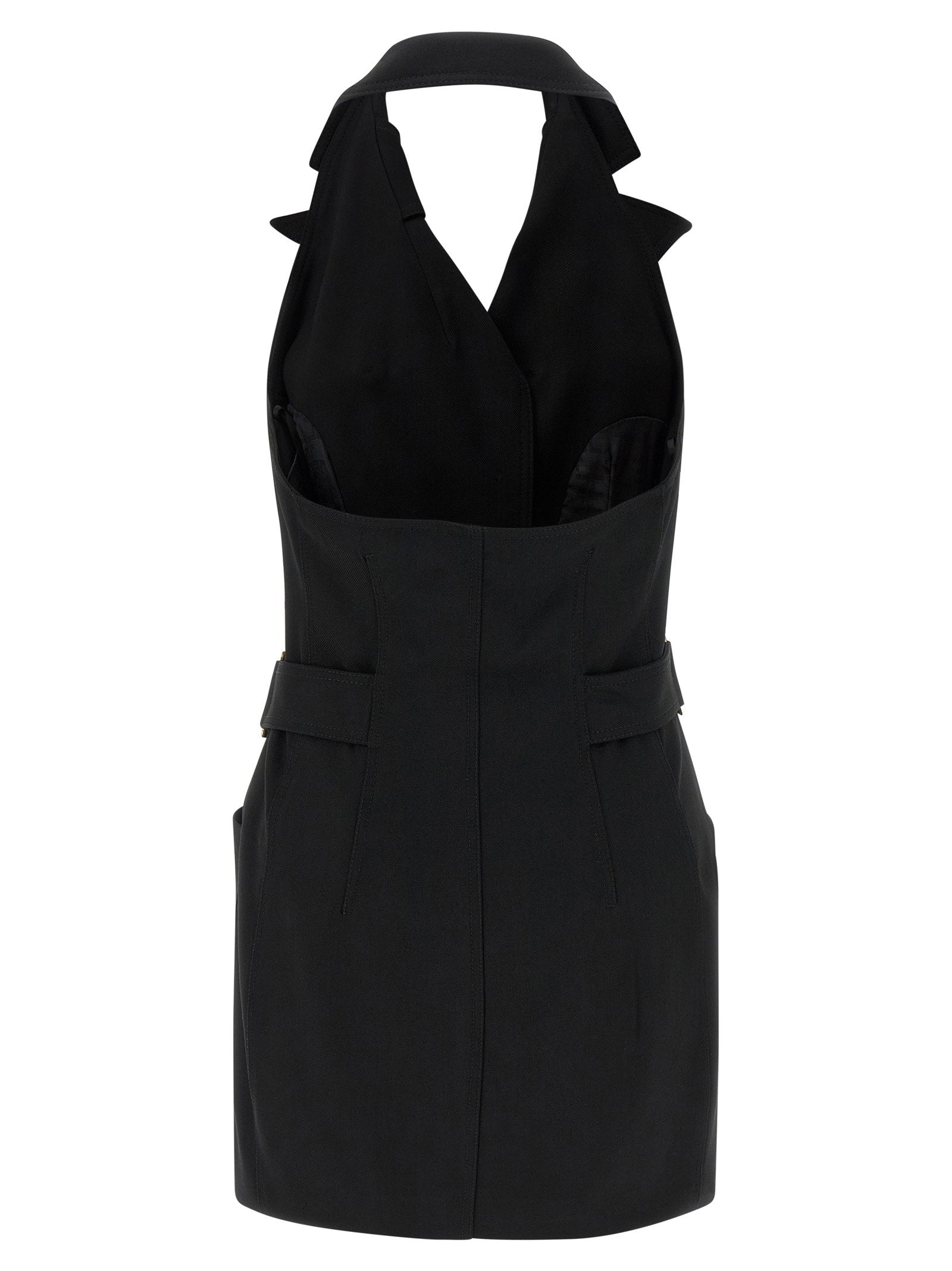 Elisabetta Franchi Vest Dress Black