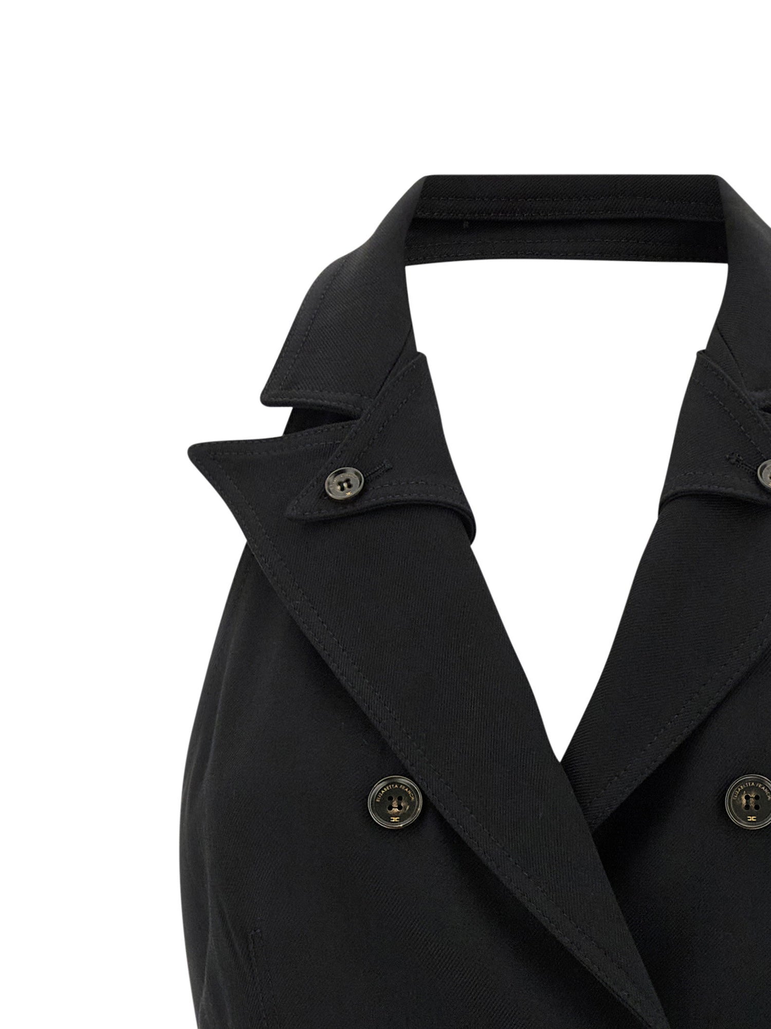 Elisabetta Franchi Vest Dress Black
