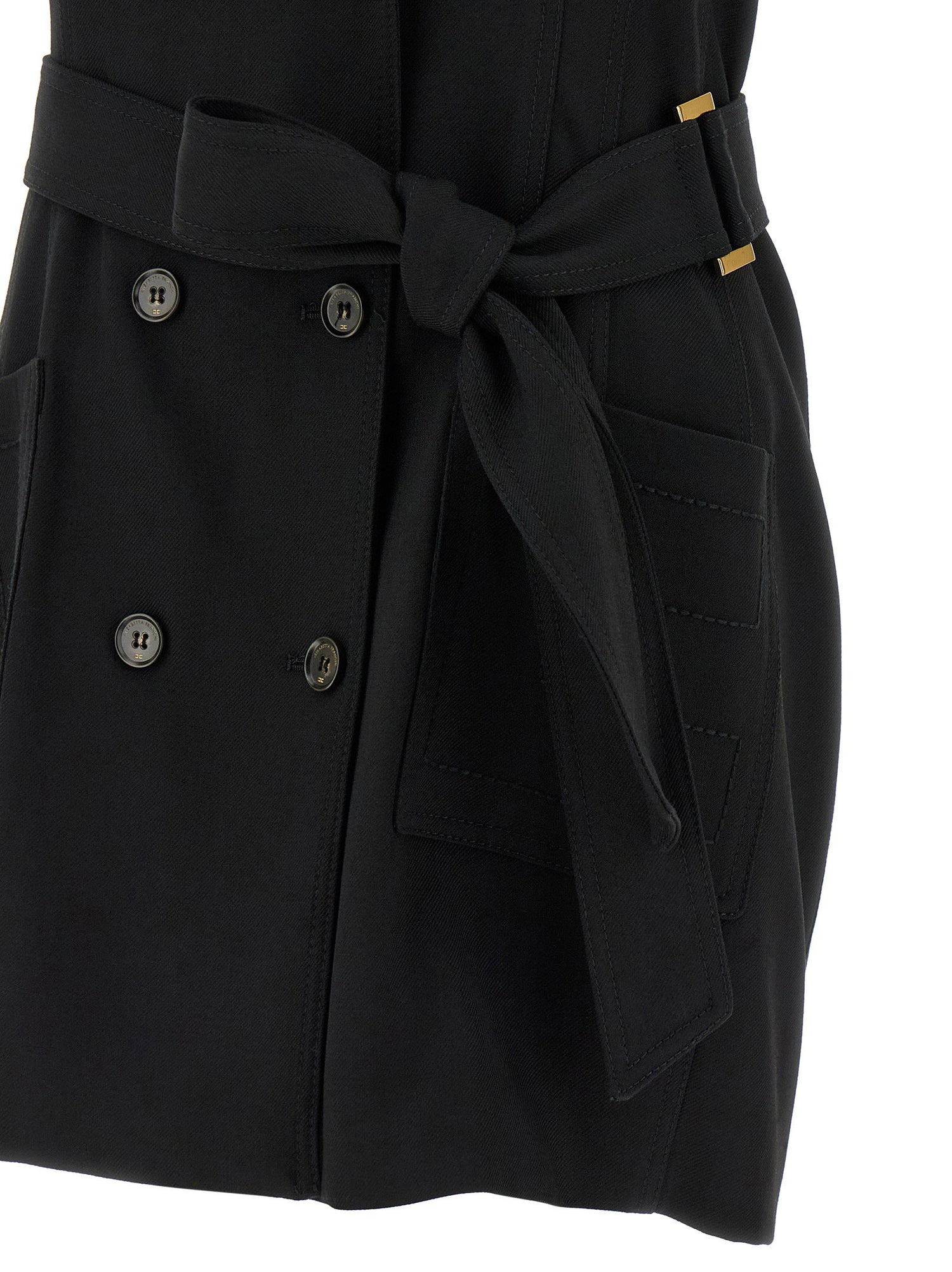 Elisabetta Franchi Vest Dress Black