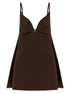 Elisabetta Franchi Duchesse Dress Brown