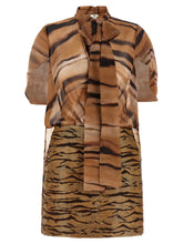 Elisabetta Franchi Animal Dress Brown