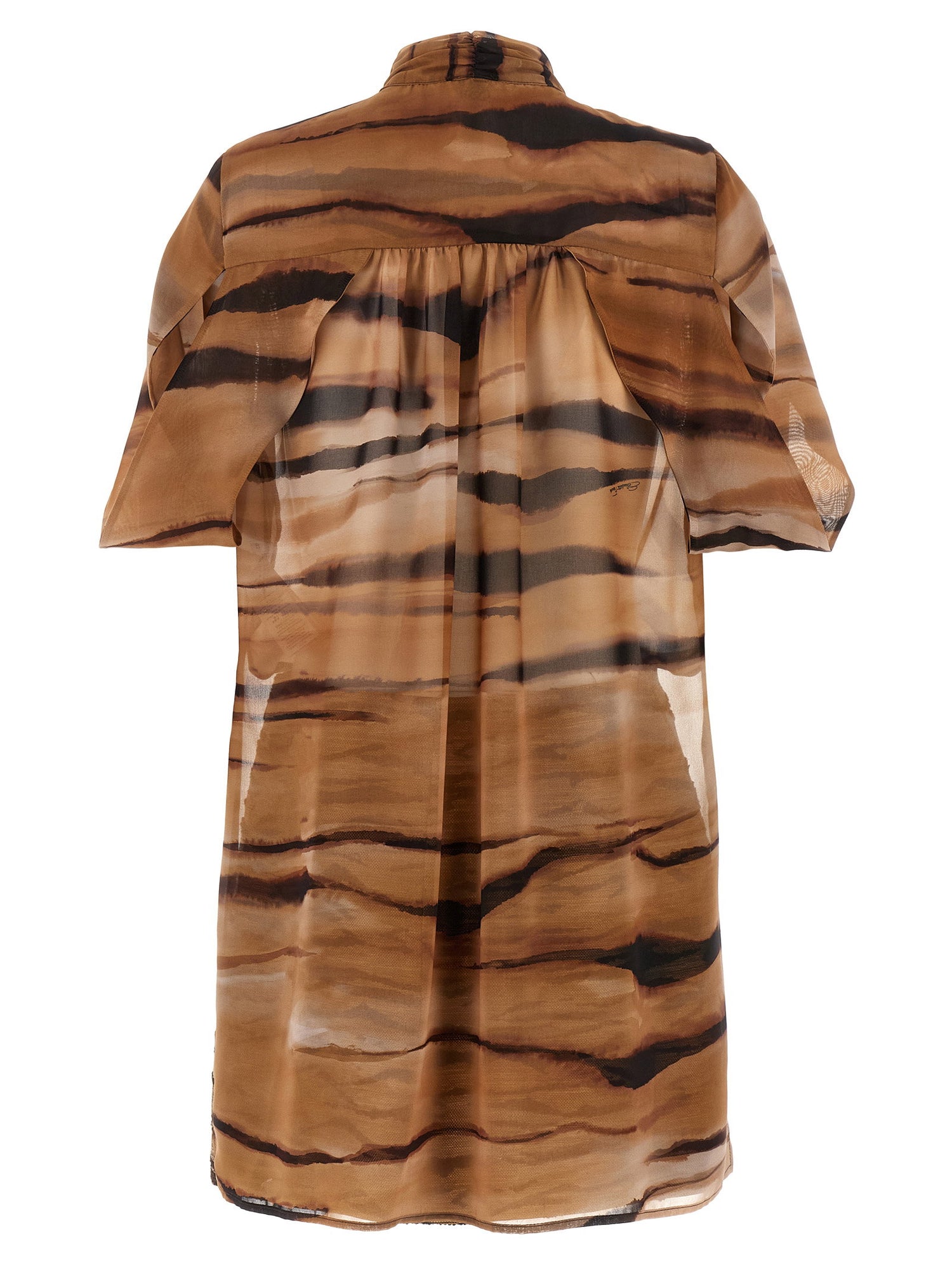 Elisabetta Franchi Animal Dress Brown