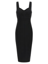 Elisabetta Franchi Scuba Dress Black