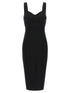 Elisabetta Franchi Scuba Dress Black