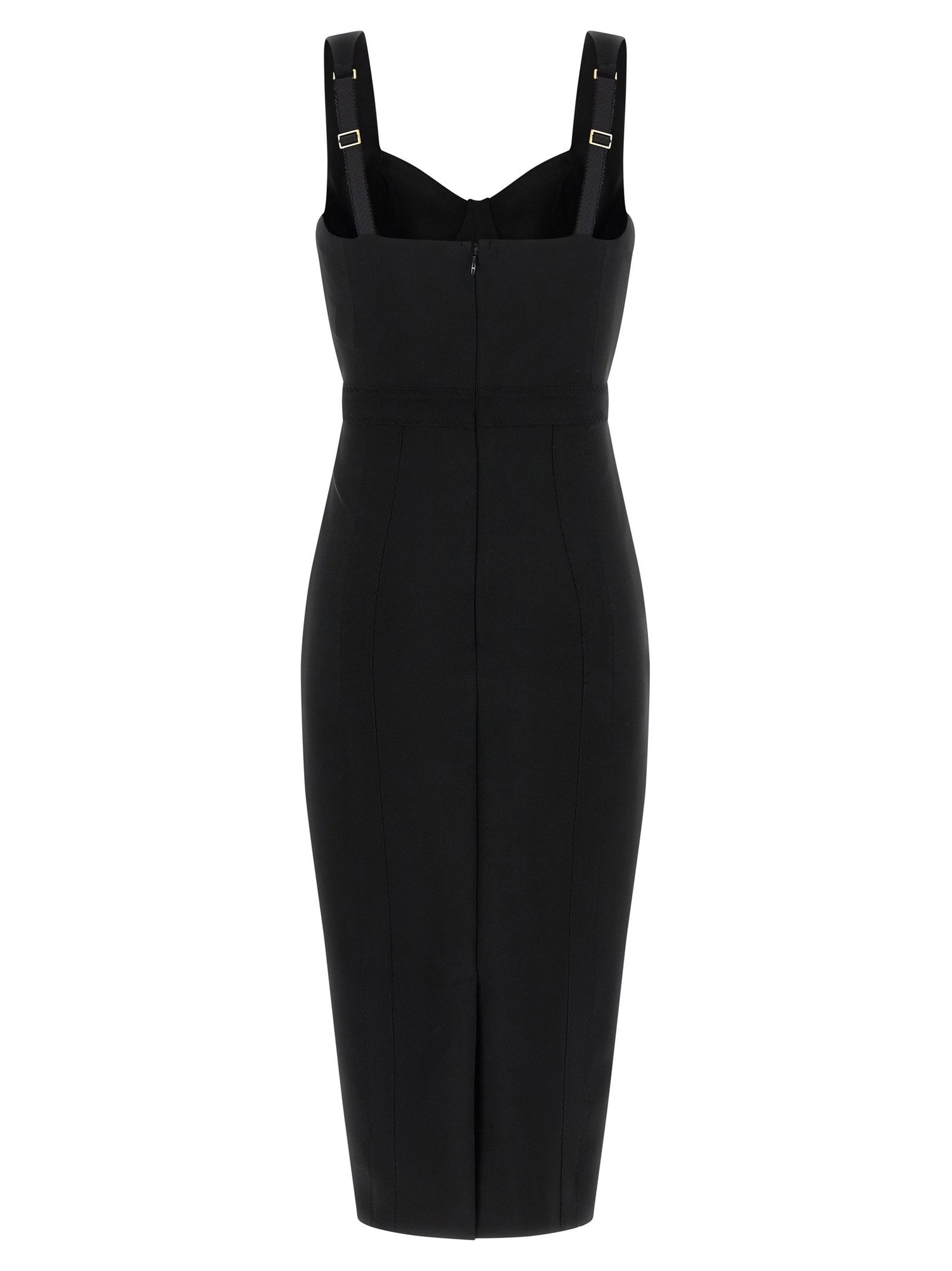 Elisabetta Franchi Scuba Dress Black